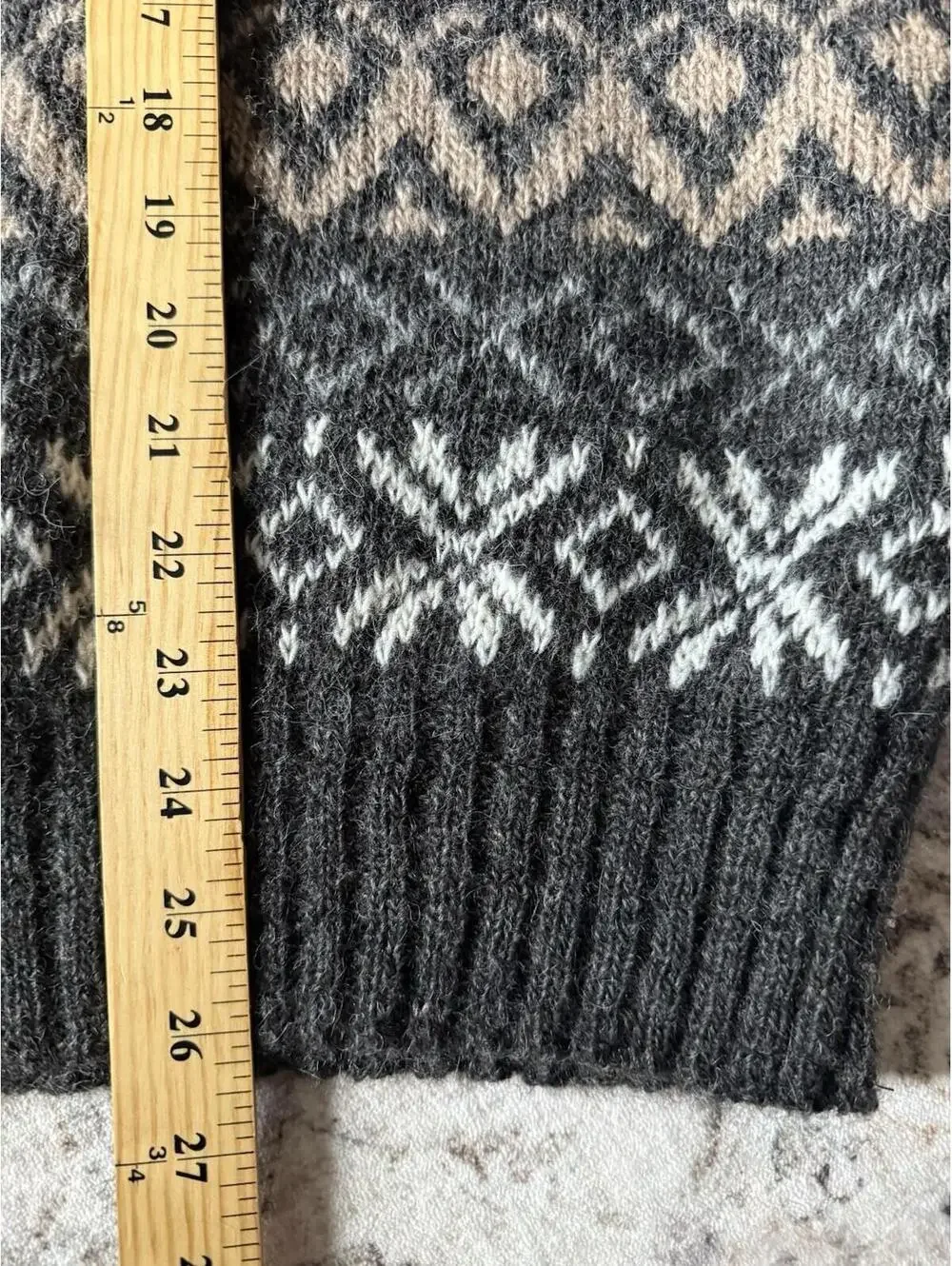 Vintage 90s Tundra Sweater Sz L Gray Coogi Style‎ Virgin Wool Grandpa Grunge